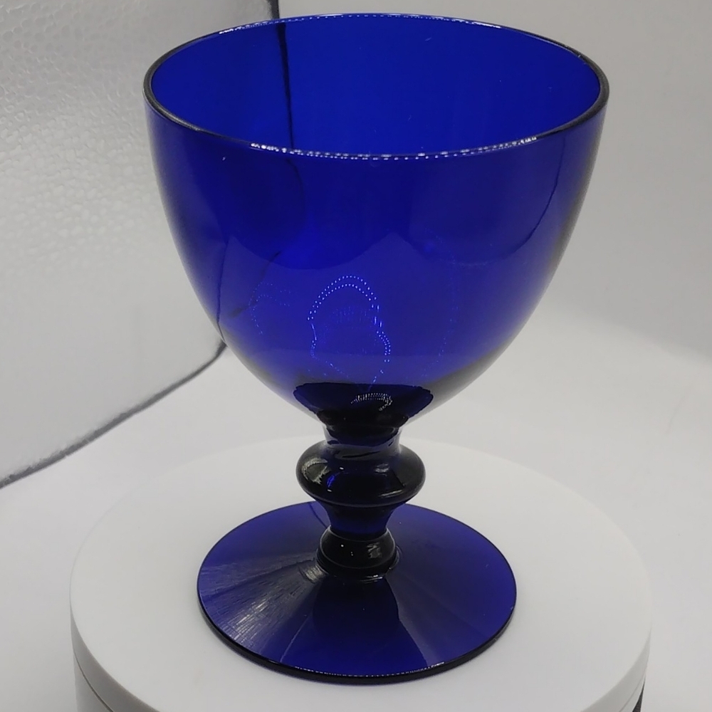 ESTATE PIECE- Vintage Cobalt Blue Champagne, Sherbet, Cocktail Glass
